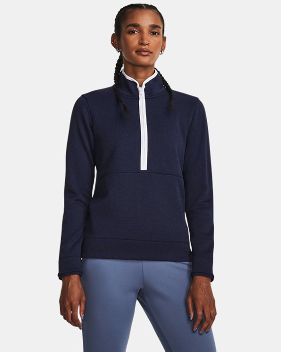 Damen UA Storm Fleece-Sweater mit ½ Zip, Blue, pdpMainDesktop image number 0